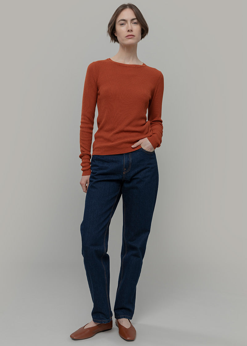 Maglia Girocollo Donna Viscosa Mireia - Rifò Lab Moda circolare made in Italy