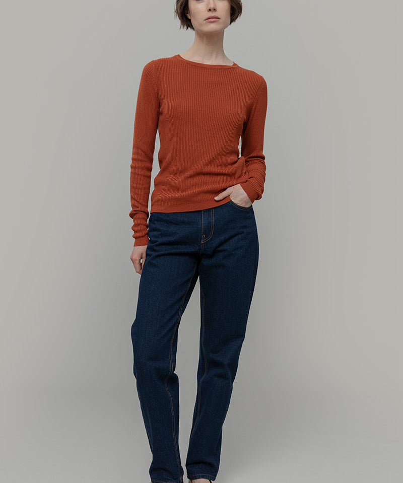 Maglia Girocollo Donna Viscosa Mireia - Rifò Lab Moda circolare made in Italy