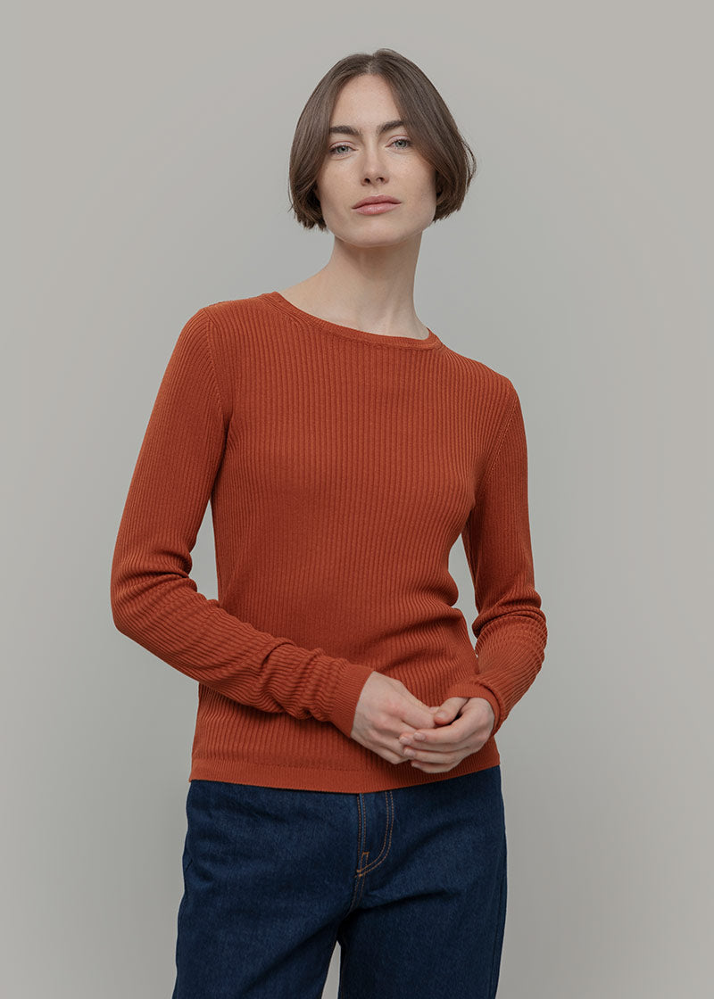 Maglia Girocollo Donna Viscosa Mireia - Rifò Lab Moda circolare made in Italy