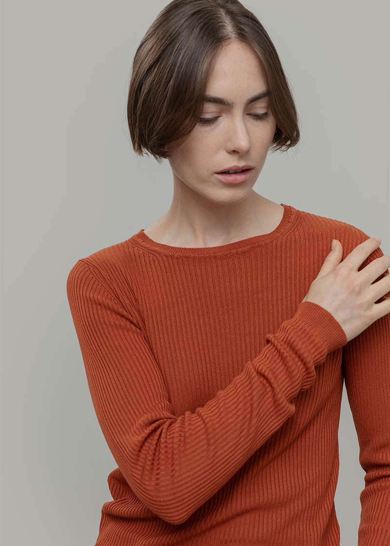 Maglia Girocollo Donna Viscosa Mireia - Rifò Lab Moda circolare made in Italy