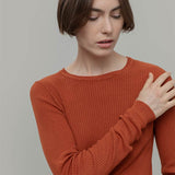 Maglia Girocollo Donna Viscosa Mireia - Rifò Lab Moda circolare made in Italy