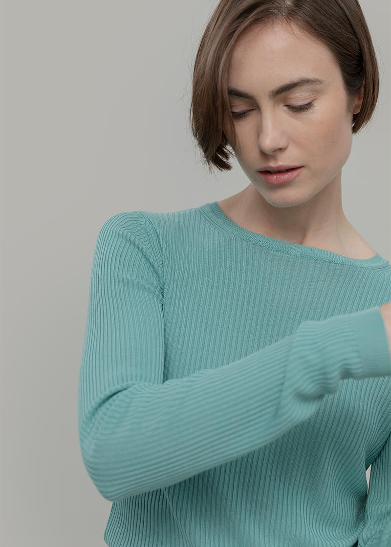 Maglia Girocollo Donna Viscosa Mireia - Rifò Lab Moda circolare made in Italy