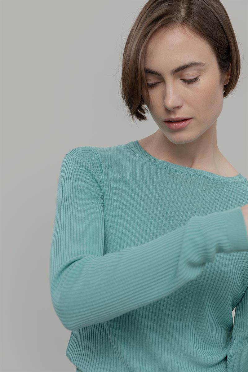 Maglia Girocollo Donna Viscosa Mireia - Rifò Lab Moda circolare made in Italy