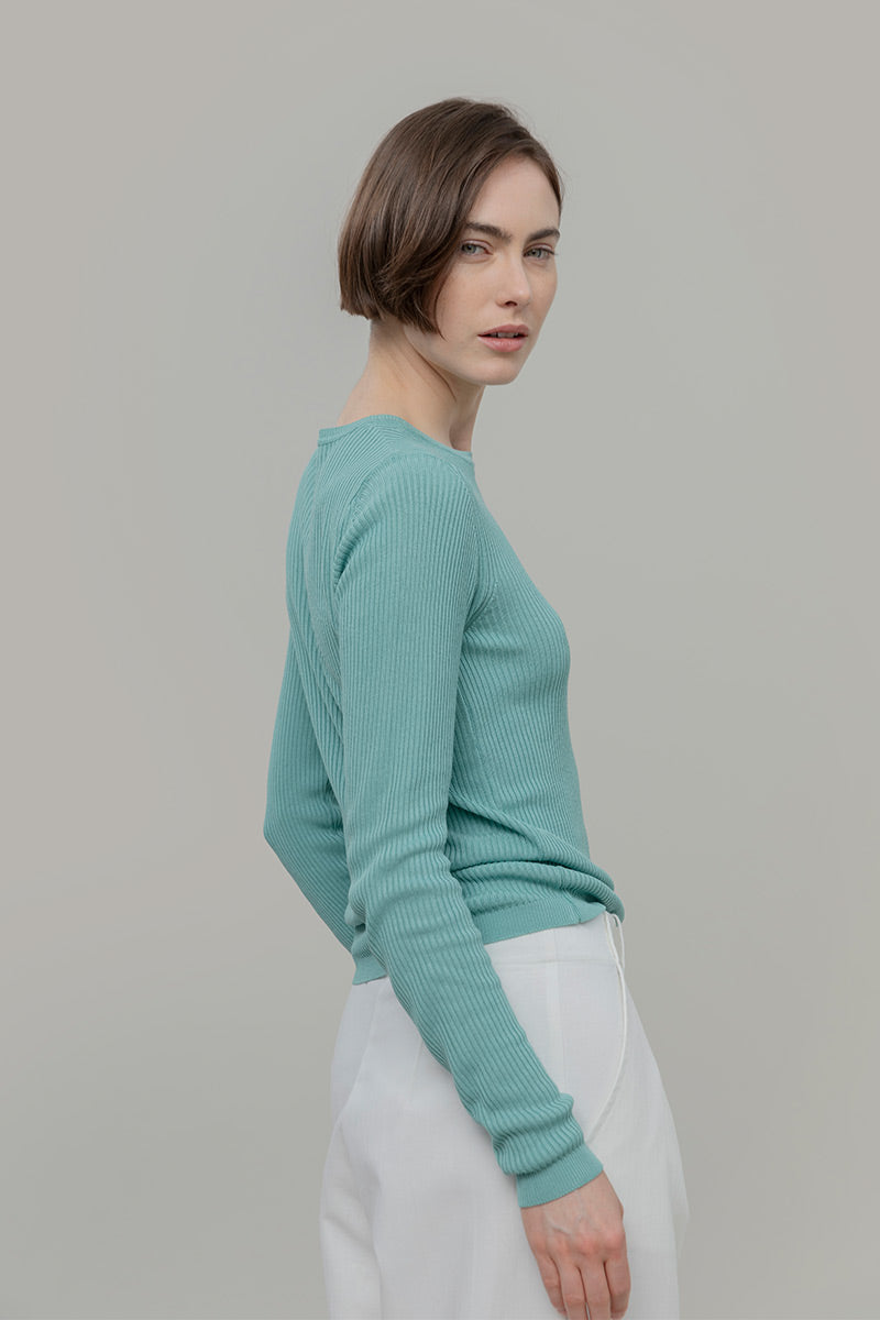 Maglia Girocollo Donna Viscosa Mireia - Rifò Lab Moda circolare made in Italy