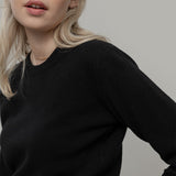Nero Ardesia | Maglia Donna Lana Rigenerata Laura