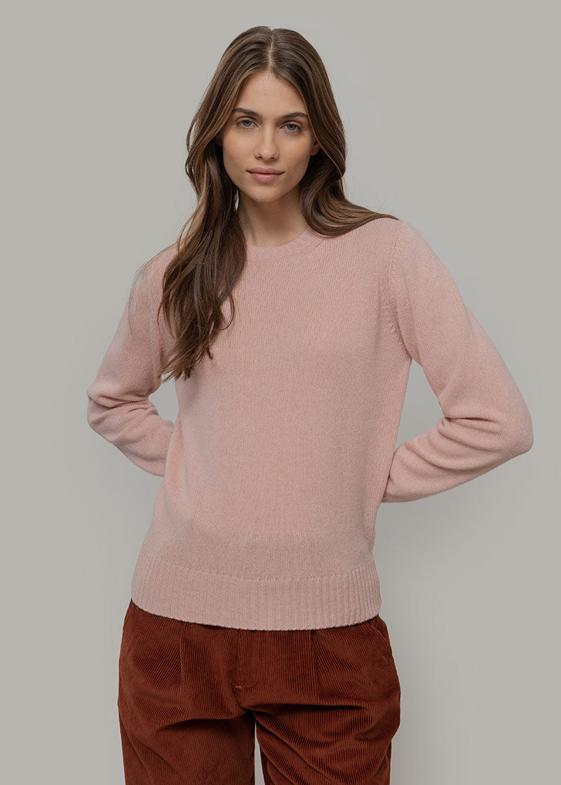 Maglia Donna Lana Rigenerata Laura Rosa - Rifò Lab Moda circolare made in Italy