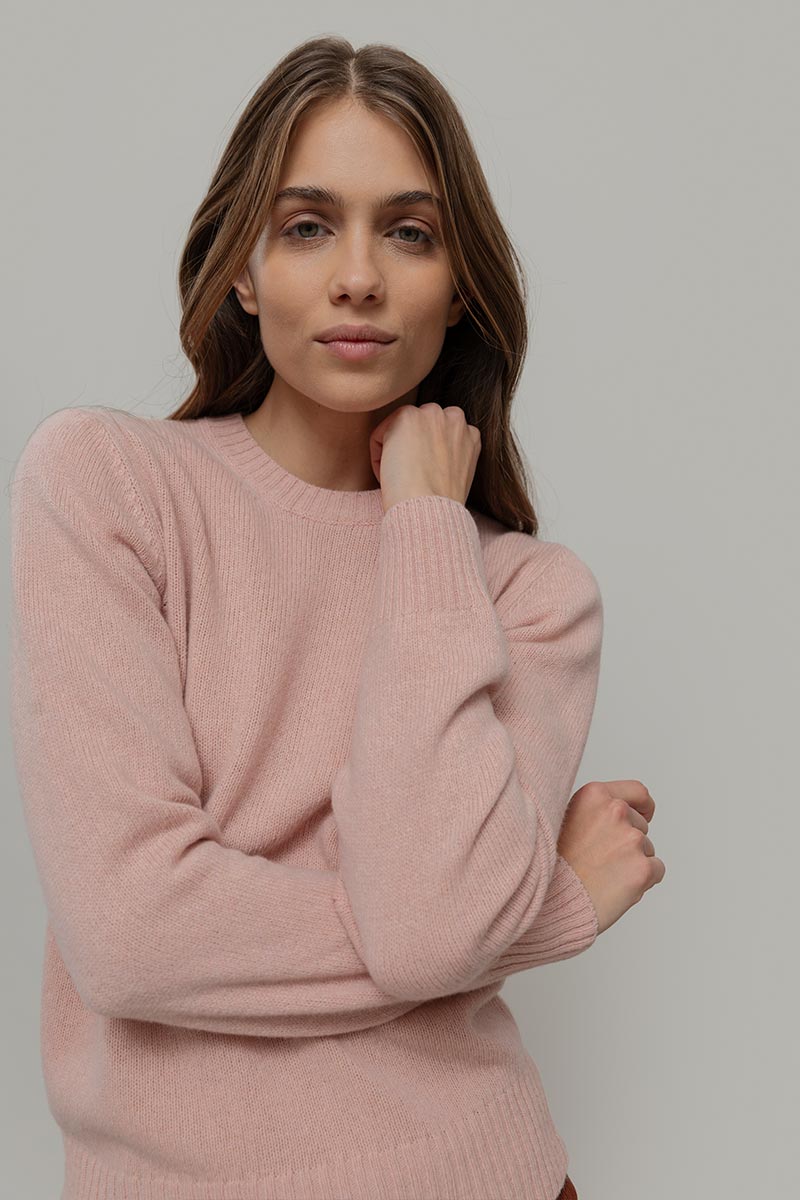 Maglia Donna Lana Rigenerata Laura Rosa - Rifò Lab Moda circolare made in Italy