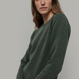Maglia Girocollo Donna Lana Rigenerata Laura Verde - Rifò Lab Moda circolare made in Italy