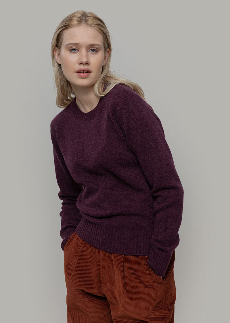 Maglia Girocollo Donna Lana Rigenerata Laura Viola - Rifò Lab Moda circolare made in Italy