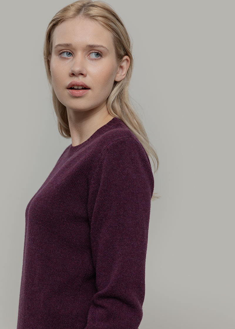 Maglia Girocollo Donna Lana Rigenerata Laura Viola - Rifò Lab Moda circolare made in Italy
