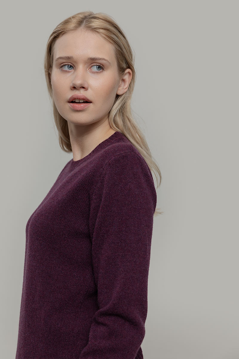 Maglia Girocollo Donna Lana Rigenerata Laura Viola - Rifò Lab Moda circolare made in Italy