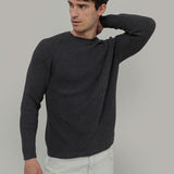 Maglia cotone uomo - Maglioncino di cotone uomo - Moda Circolare made in Itay Rifò