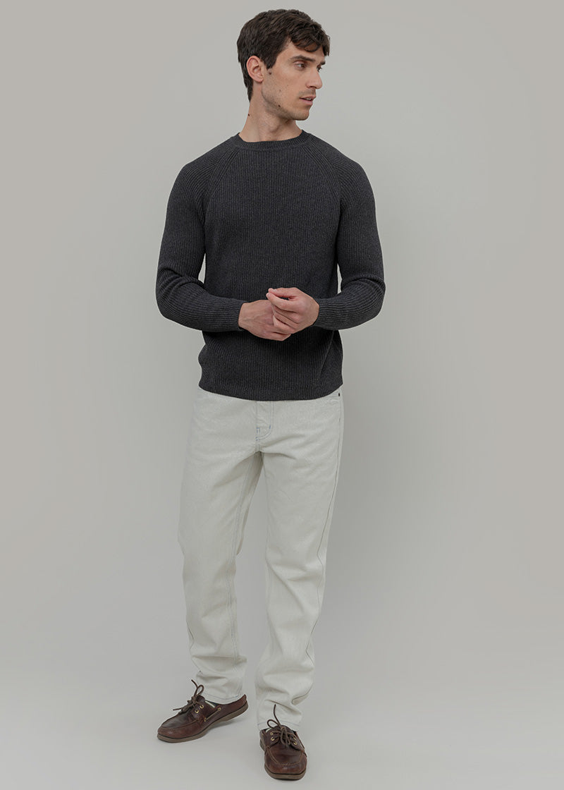 Maglia cotone uomo - Maglioncino di cotone uomo - Moda Circolare made in Itay Rifò