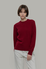 Maglia Girocollo Donna Cashmere Rigenerato Edda - Rifò Lab Moda circolare made in Italy