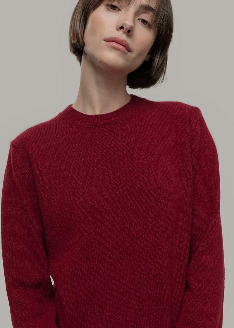 Maglia Girocollo Donna Cashmere Rigenerato Edda - Rifò Lab Moda circolare made in Italy