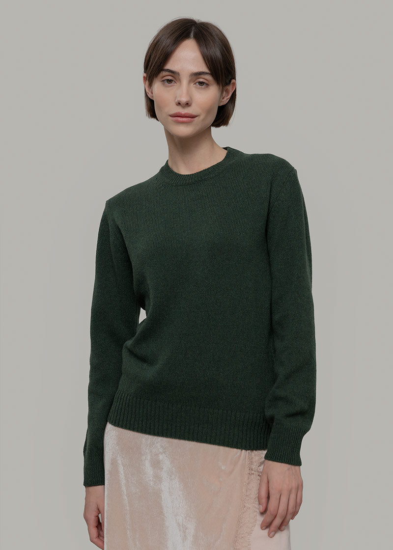 Maglia Donna Cashmere Rigenerato Edda Verde