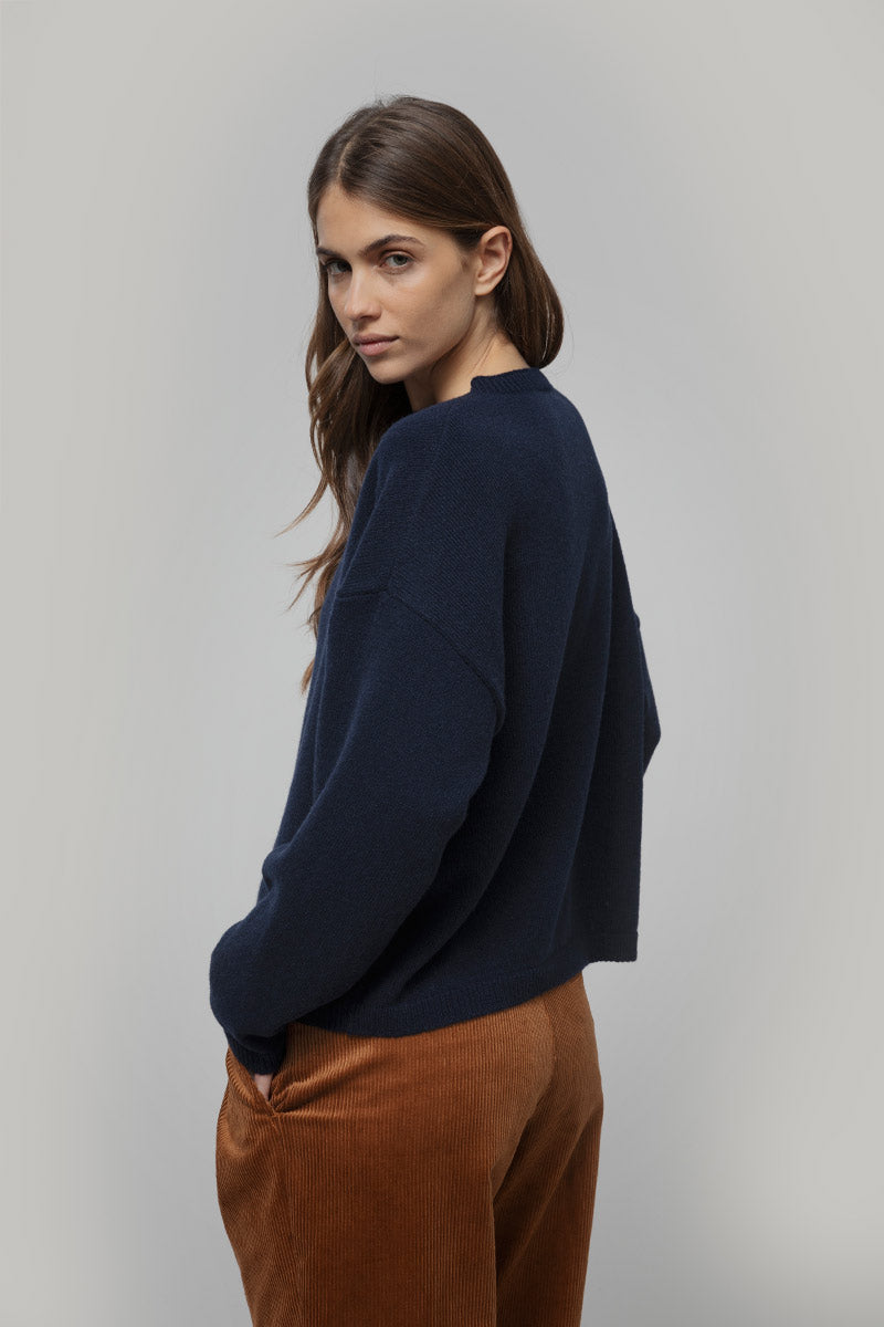 Maglione Oversize Donna Cashmere Lilla Marilena - Rifò
Blu Mora