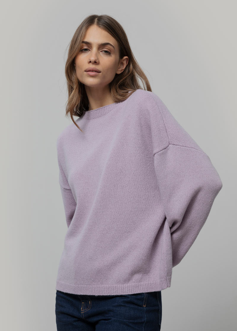 Maglione Oversize Donna Cashmere Lilla Marilena - Rifò
Lilla Lavanda