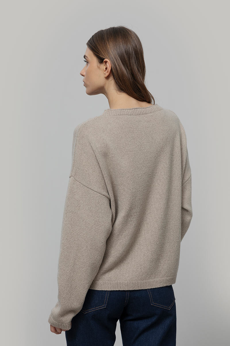 Maglione Oversize Donna Cashmere Lilla Marilena - Rifò
Beige Sabbia