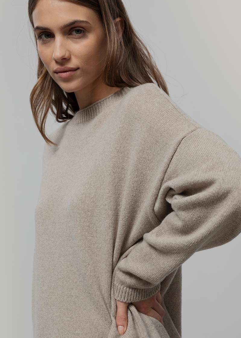 Maglione Oversize Donna Cashmere Lilla Marilena - Rifò
Beige Sabbia