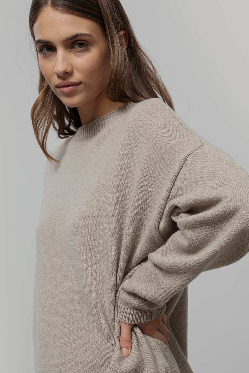 Maglione Oversize Donna Cashmere Lilla Marilena - Rifò
Beige Sabbia