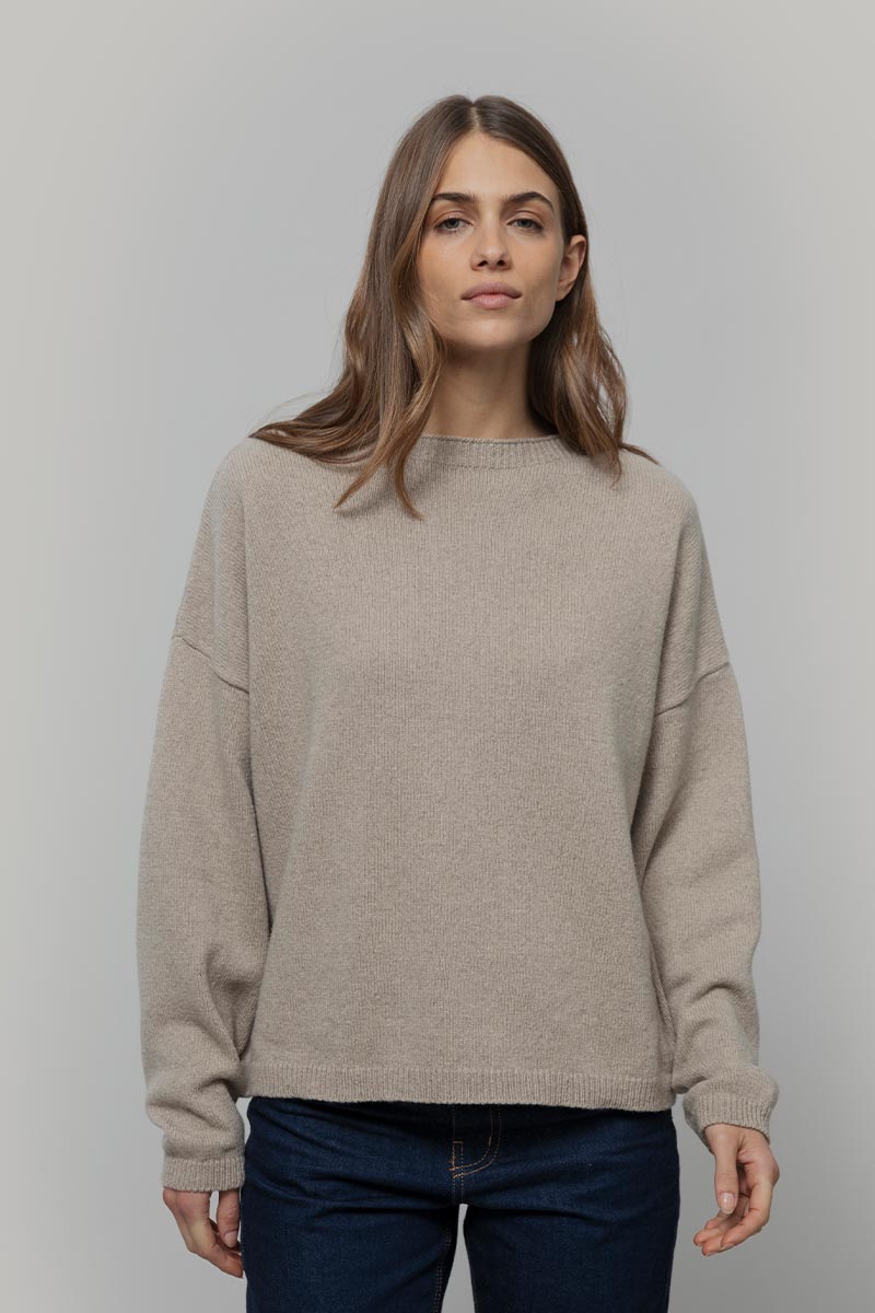 Maglione Oversize Donna Cashmere Lilla Marilena - Rifò
Beige Sabbia