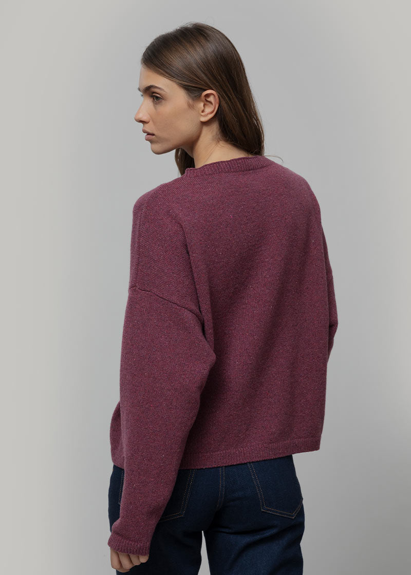 Maglione Oversize Donna Cashmere Lilla Marilena - Rifò
Rosso Marsala
