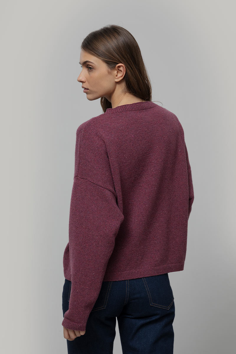 Maglione Oversize Donna Cashmere Lilla Marilena - Rifò
Rosso Marsala