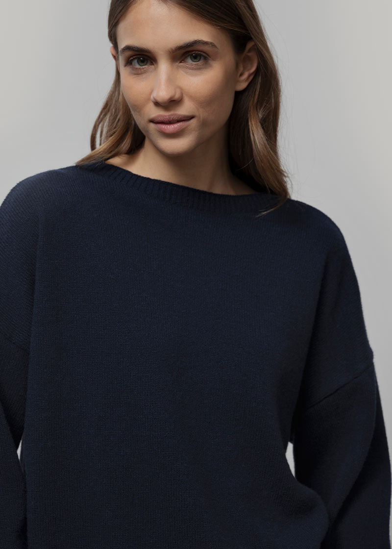 Maglione Oversize Donna Cashmere Lilla Marilena - Rifò
Blu Mora