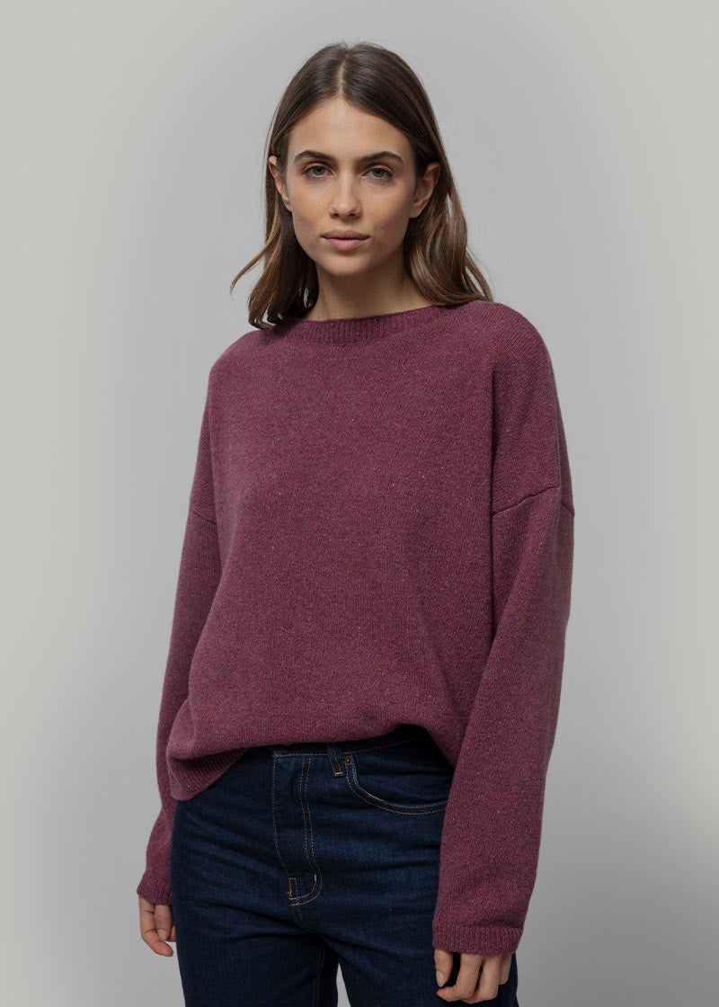 Maglione Oversize Donna Cashmere Lilla Marilena - Rifò
Rosso Marsala