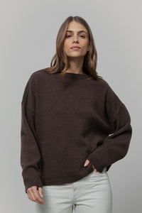 Maglione Oversize Donna Cashmere Lilla Marilena - Rifò
Marrone Corteccia