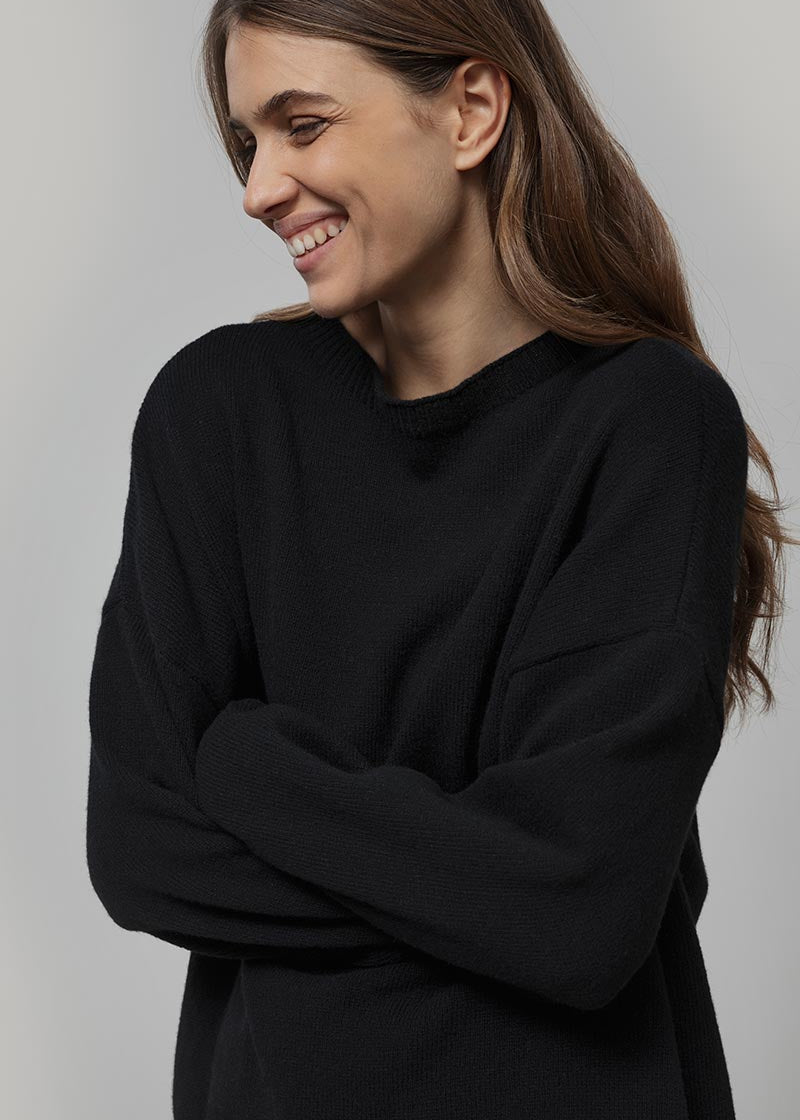 Maglione Oversize Donna Cashmere Lilla Marilena - Rifò
Nero Ardesia