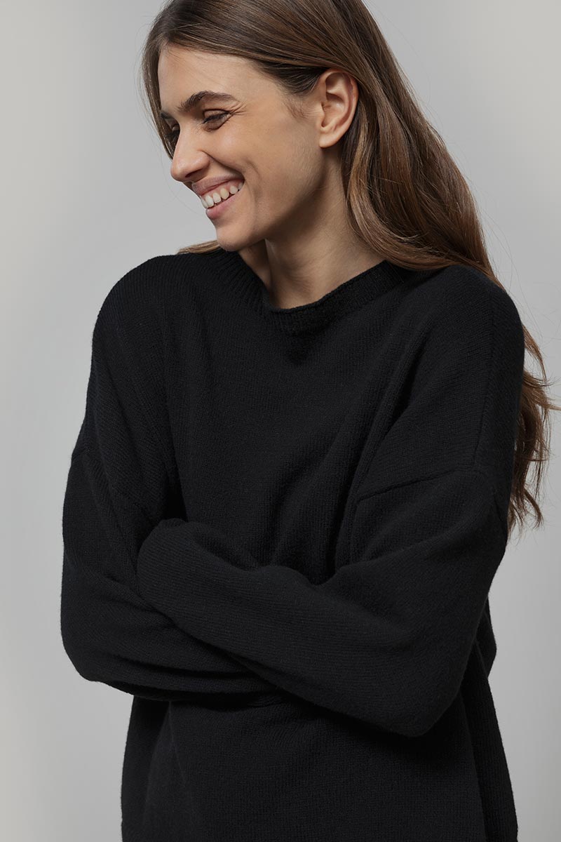 Maglione Oversize Donna Cashmere Lilla Marilena - Rifò
Nero Ardesia