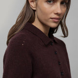 Maglione Polo Donna Lana con Bottoni Demetra - Rifò Lab Moda circolare made in Italy