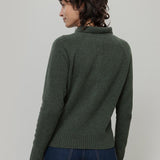 Maglione Polo Donna Lana con Bottoni Demetra - Rifò Lab Moda circolare made in Italy