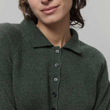 Maglione Polo Donna Lana con Bottoni Demetra - Rifò Lab Moda circolare made in Italy
