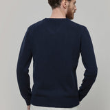 Maglione Scollo a V Uomo Cashmere Riciclato Flavio - Rifò Lab Moda circolare made in Italy
Blu Mora