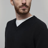 Maglione Nero con Scollo a V Uomo Cashmere Riciclato Flavio - Rifò Lab Moda circolare made in Italy
Nero Ardesia