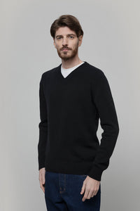 Maglione Nero con Scollo a V Uomo Cashmere Riciclato Flavio - Rifò Lab Moda circolare made in Italy
Nero Ardesia
