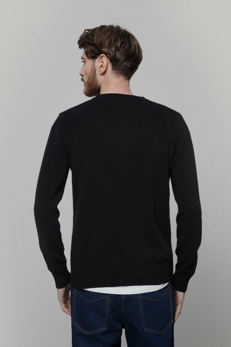 Maglione Nero con Scollo a V Uomo Cashmere Riciclato Flavio - Rifò Lab Moda circolare made in Italy
Nero Ardesia