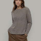 Maglia Donna Cashmere Rigenerato Eloisa Beige - Rifò Lab Moda circolare made in Italy