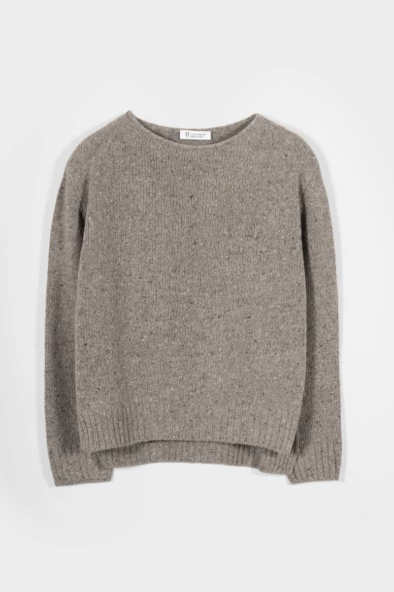 Maglia Donna Cashmere Rigenerato Eloisa Beige - Rifò Lab Moda circolare made in Italy