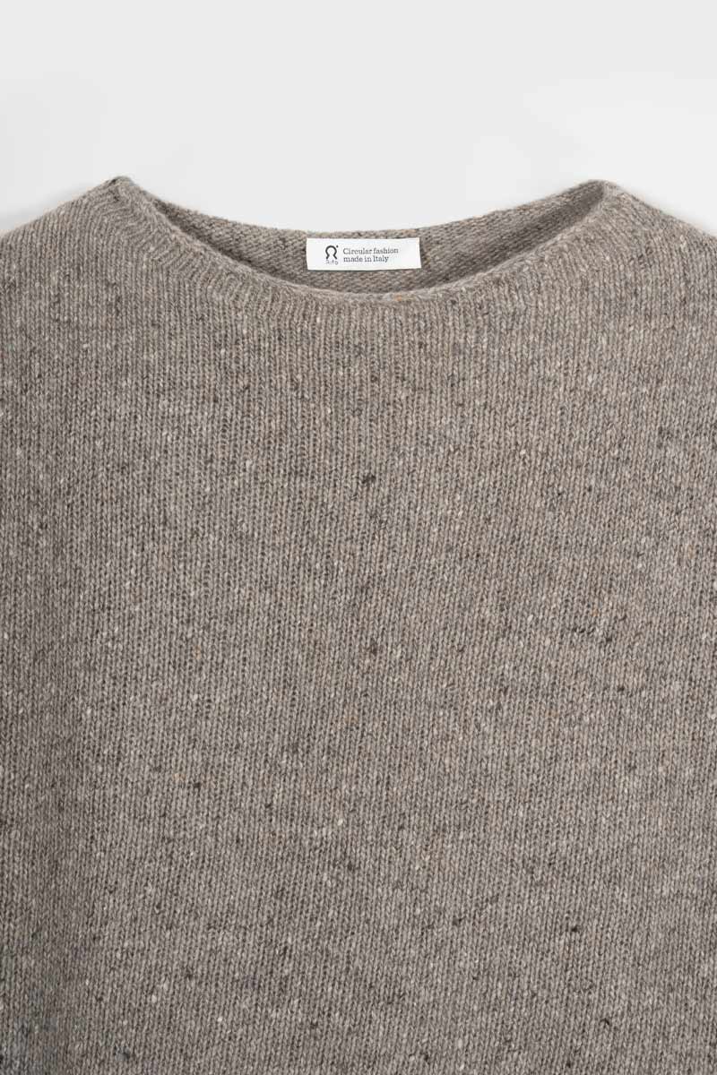 Maglia Donna Cashmere Rigenerato Eloisa Beige - Rifò Lab Moda circolare made in Italy