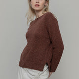 Maglia Donna Cashmere Rigenerato Eloisa Arancio - Rifò Lab Moda circolare made in Italy