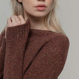 Maglia Donna Cashmere Rigenerato Eloisa Arancio - Rifò Lab Moda circolare made in Italy