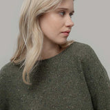 Maglia Donna Cashmere Rigenerato Eloisa Verde - Rifò Lab Moda circolare made in Italy