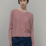 Maglia Seta Donna Daya - Maglia scollo a barca donna seta rigenerata - Rifò moda circolare made in Italy