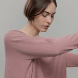 Maglia Seta Donna Daya - Maglia scollo a barca donna seta rigenerata - Rifò moda circolare made in Italy