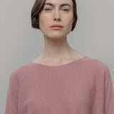 Maglia Seta Donna Daya - Maglia scollo a barca donna seta rigenerata - Rifò moda circolare made in Italy