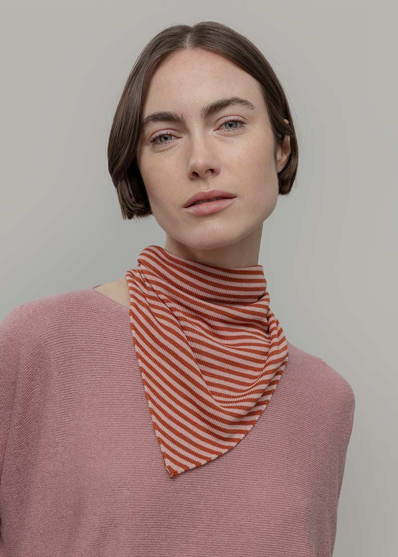 Maglia Seta Donna Daya - Maglia scollo a barca donna seta rigenerata - Rifò moda circolare made in Italy